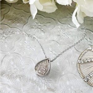 Park Lane Evie Silver and Gold Teardrop Necklace